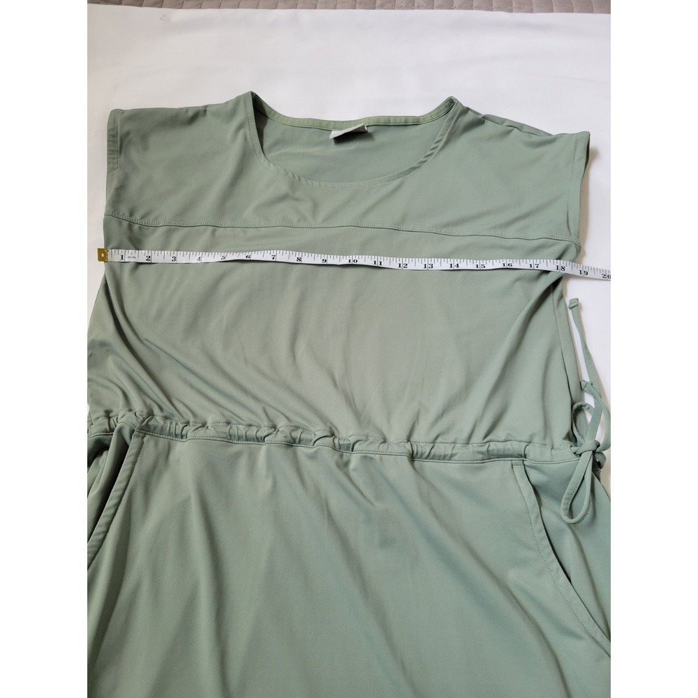Columbia Dress Drop Waist Drawstring Cap Sleeve Pockets Women's Performance Sz S - Picture 5 of 10